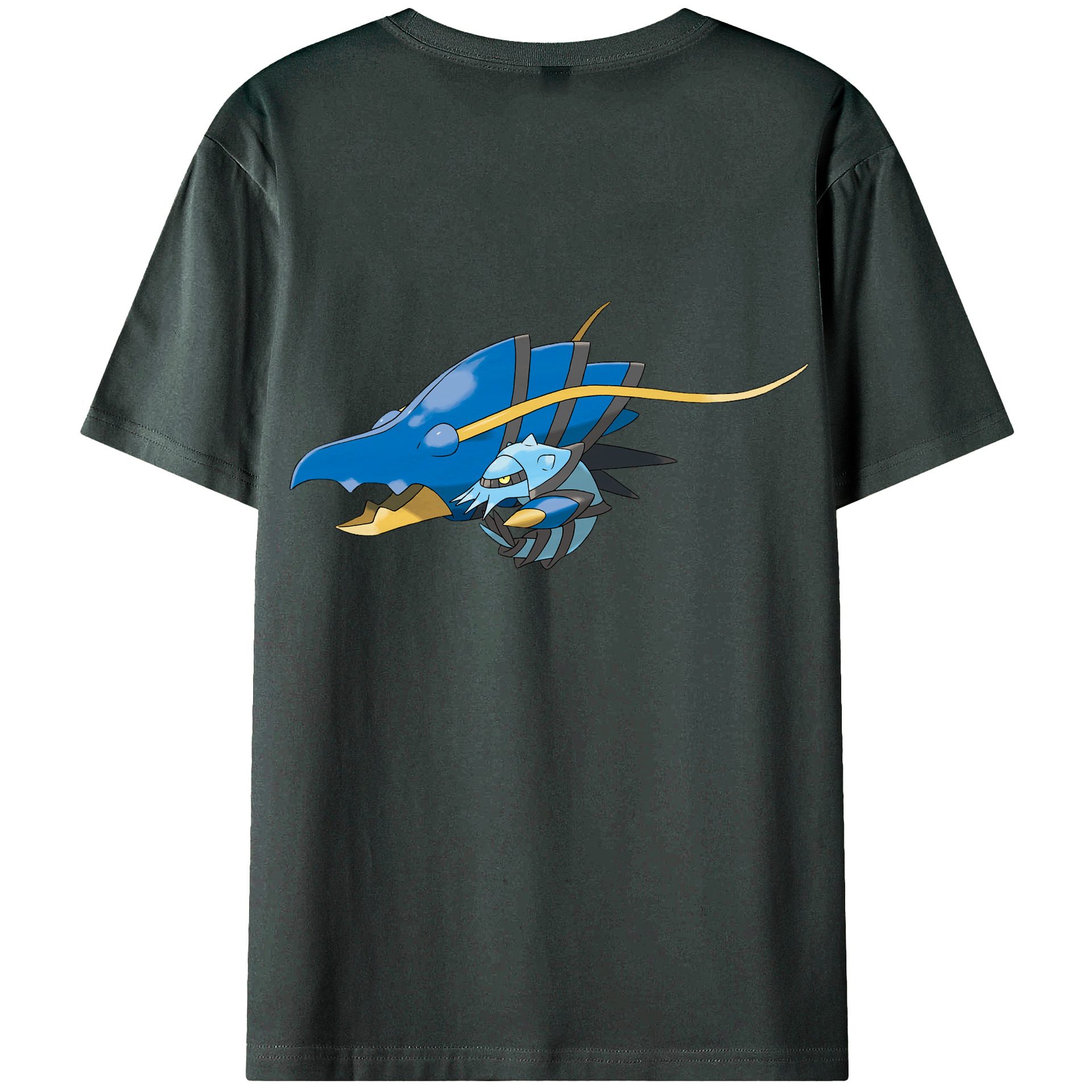 （画像用） ポケットモンスター Pokémon 綿100％ メンズ半袖Tシャツ（バックプリント） 通気性